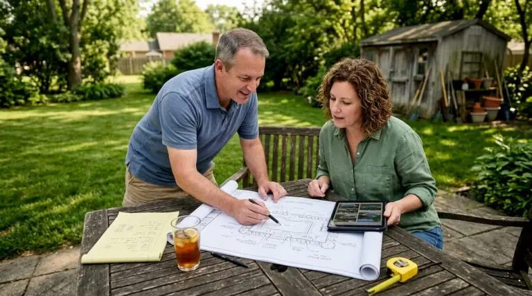 Indiana couple planning backyard pool project